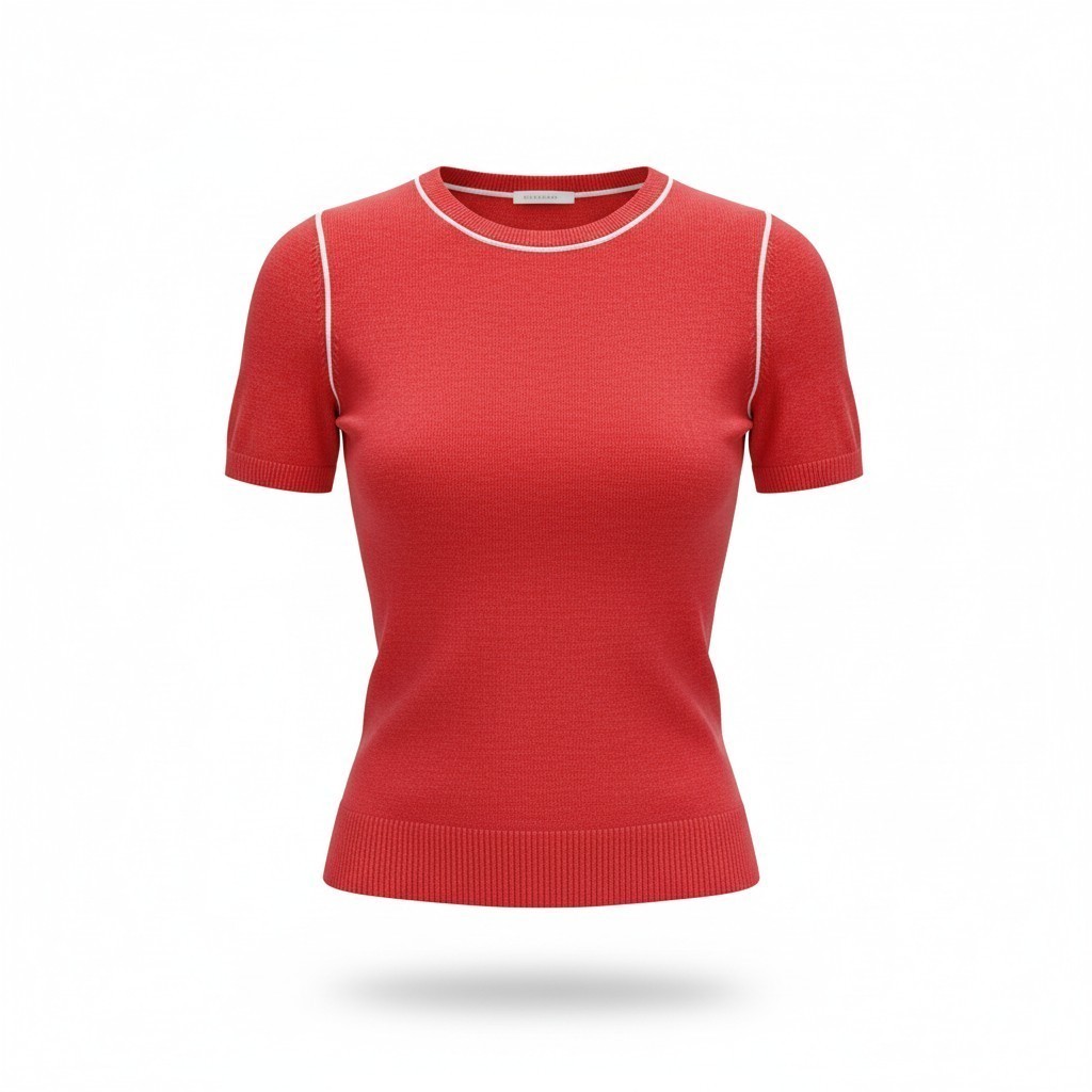 Blusa roja de punto