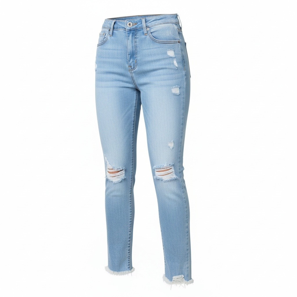 Jeans azules desgastados