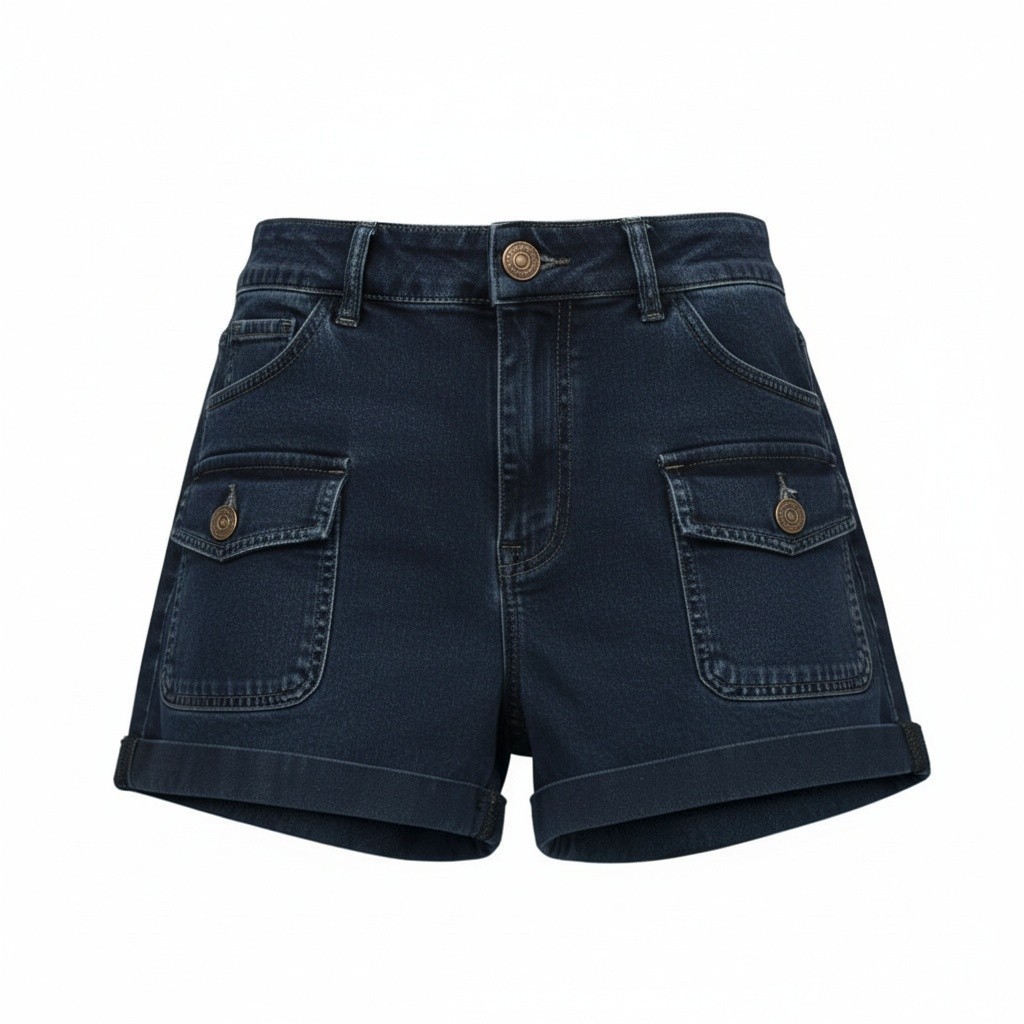 Short de mezclilla azul oscuro