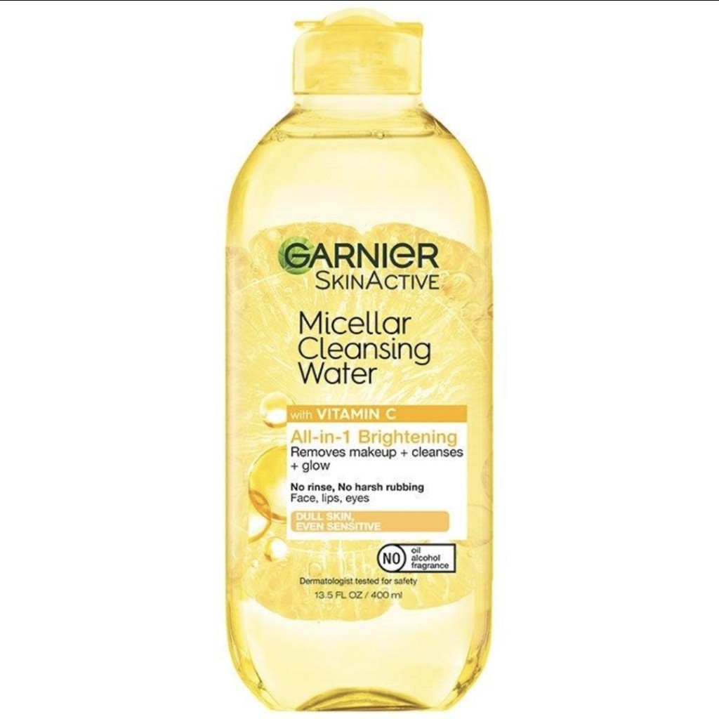 GARNIER SKINACTIVE
Micellar Cleansing Water + Vitamin C
400 ml