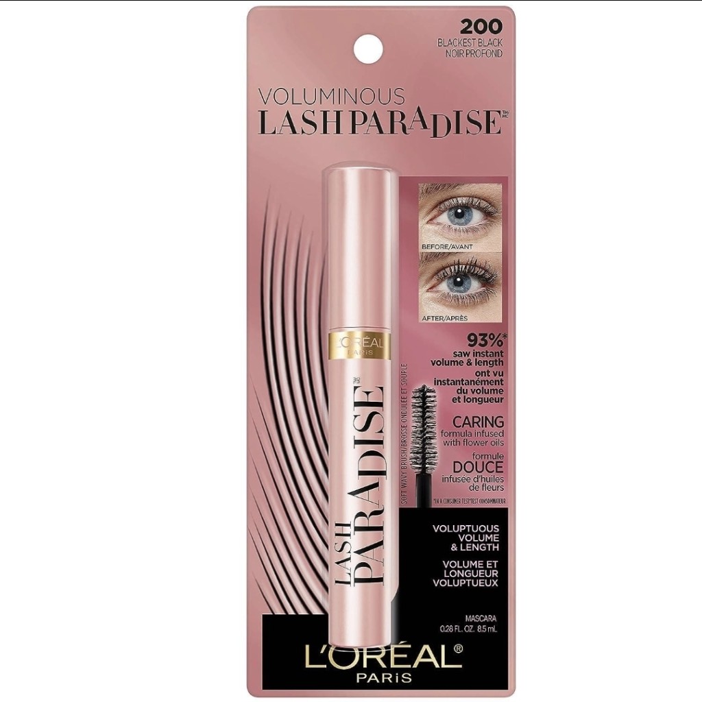 L’ORÉAL PARIS LASH PARADISE
Mascara 200 — Blackest Black | 8.5 ml