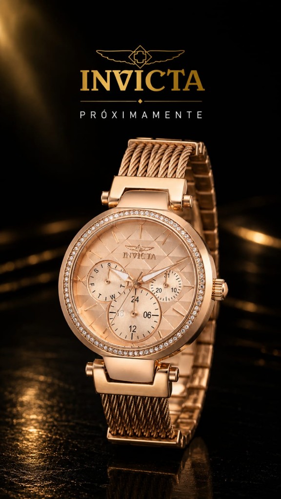 Invicta Angel Modelo 28920 en tono oro rosa.