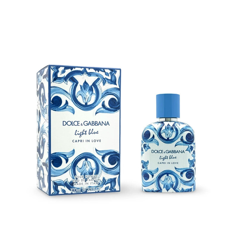 DOLCE & GABBANA Light Blue Capri In Love Pour Homme EDP Spray 3.4 oz (Tester)