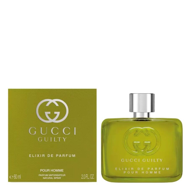 GUCCI  Men's Guilty Elixir de Parfum pour Homme Guilty Elixir de Parfum Extrait de Parfum Spray 2.0 oz 60ml