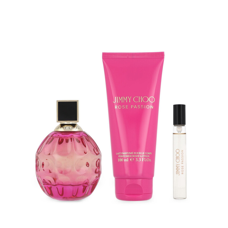 JIMMY CHOO Ladies Rose Passion 3pcs EDP Gift Set
