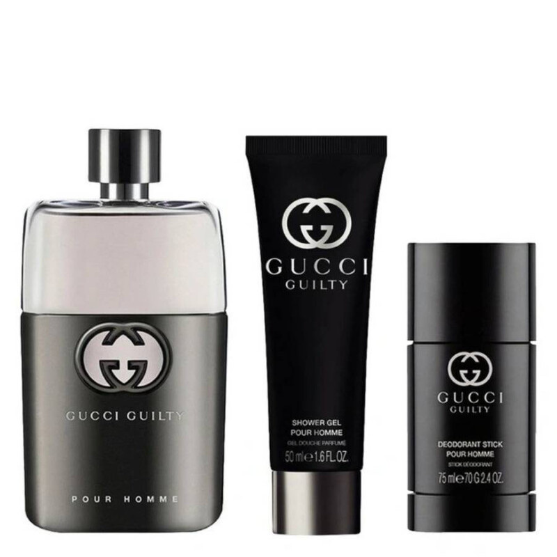 GUCCI Men's Guilty Pour Homme 3pcs EDT Gift Set