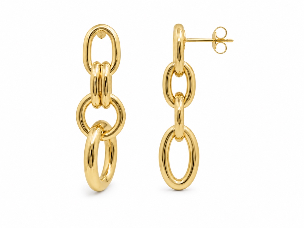 Aretes Eslabón Bold