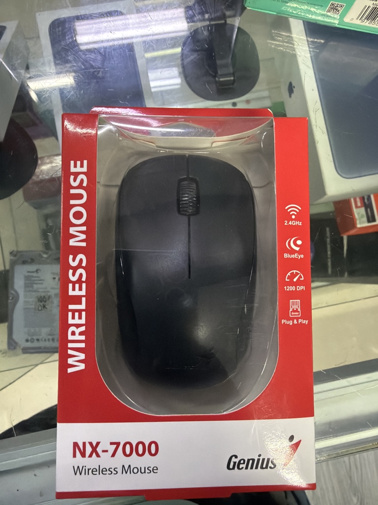 Mouse inalámbrico negro nx7000