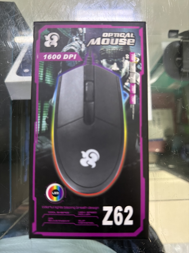 Z62 mouse óptico negro