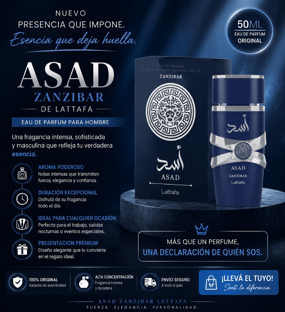 Asad Zanzíbar lattafa 50ml hombre