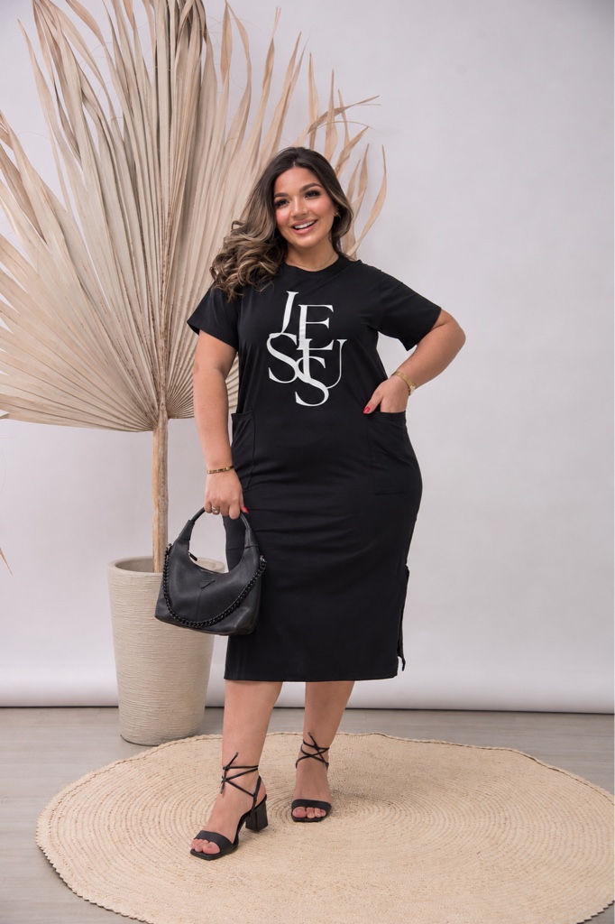Vestido Jesus plus size