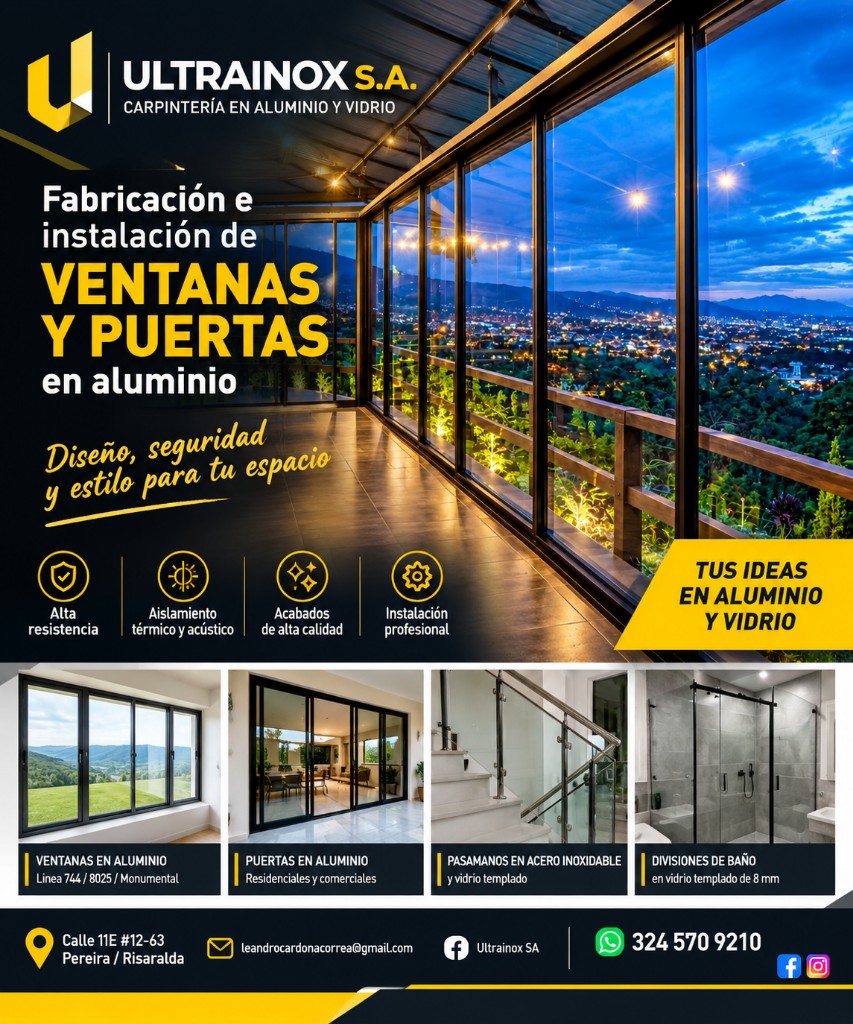 Puertas ventanas en aluminio