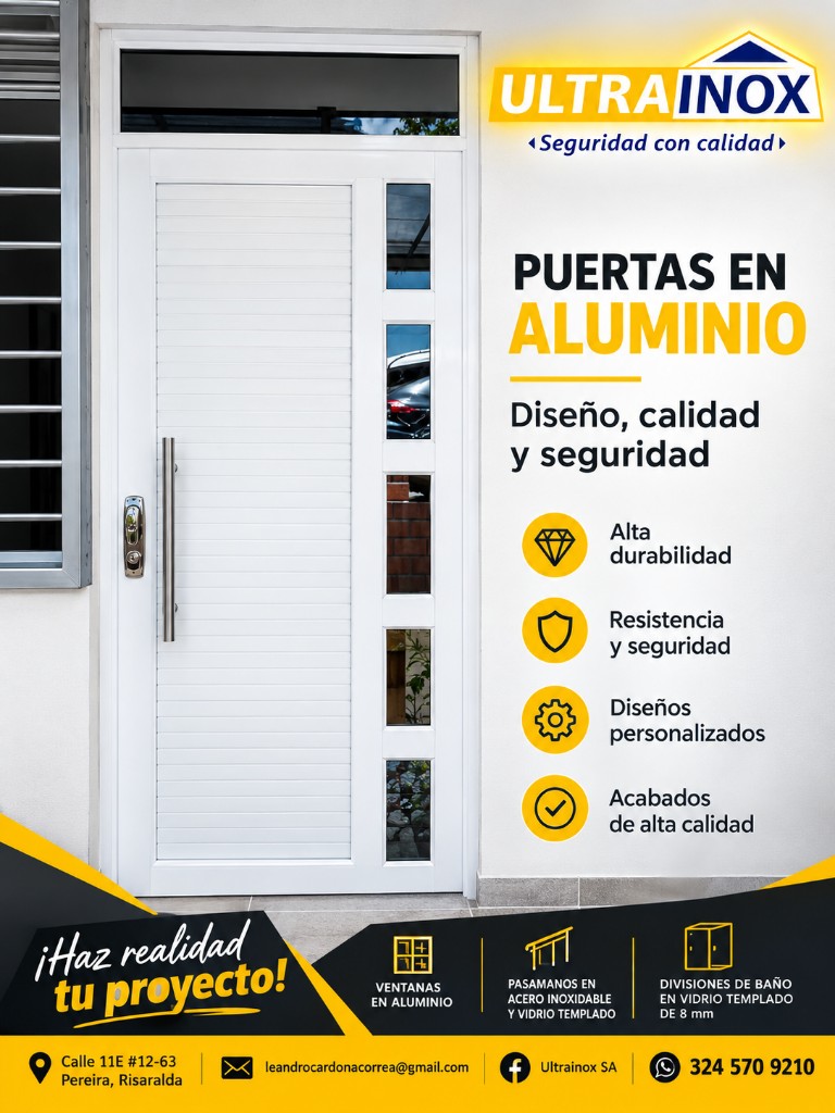 Puerta en aluminio