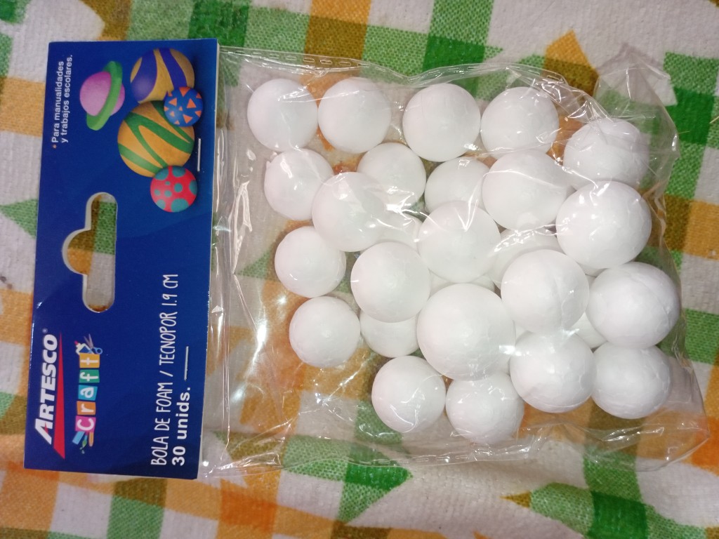 Bola foam 1.9 cm 30 unidad