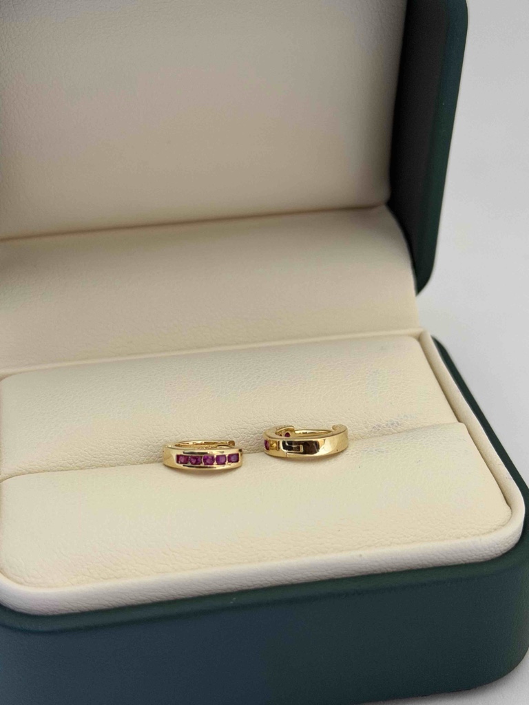 Candonga Lisa + Zircon Rosa 12mm