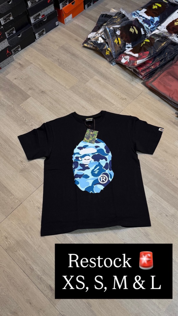 Bape tee blue chamo