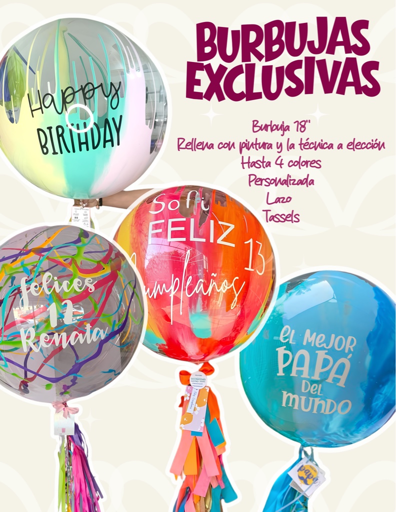 Burbujas Exclusivas Pintadas