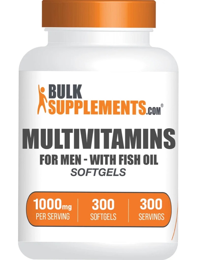 Multivitamins hombre - 300 cápsulas Bulk Supplements