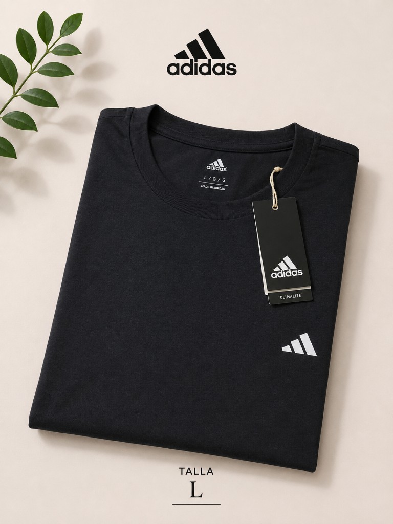 Camisetas Adidas negra Talla L