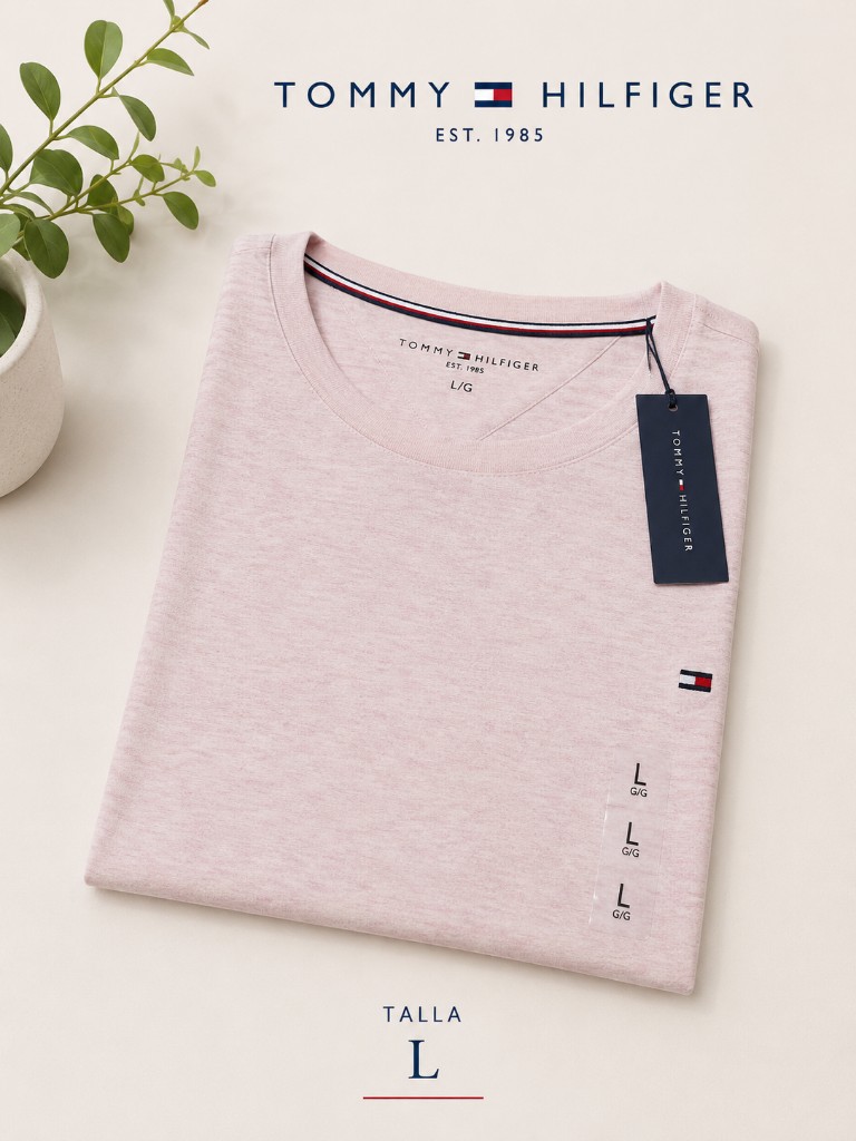 Camiseta Talla L Tommy Hilfiger Rosada