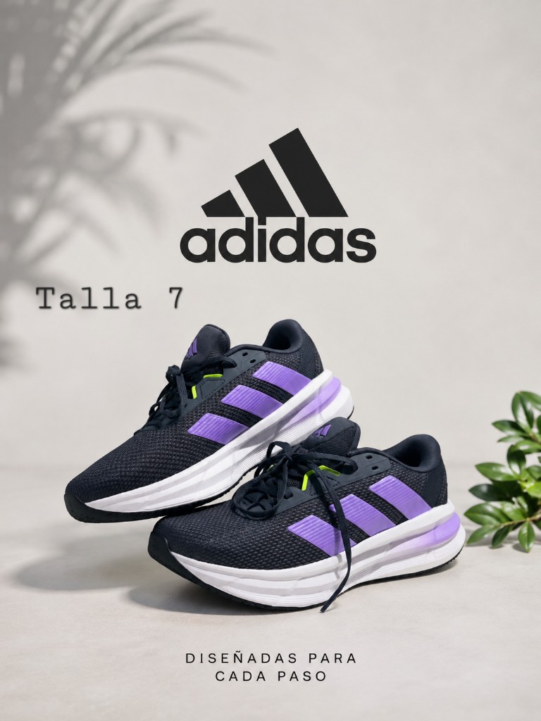 Tenis Adidas Gris cin Morado