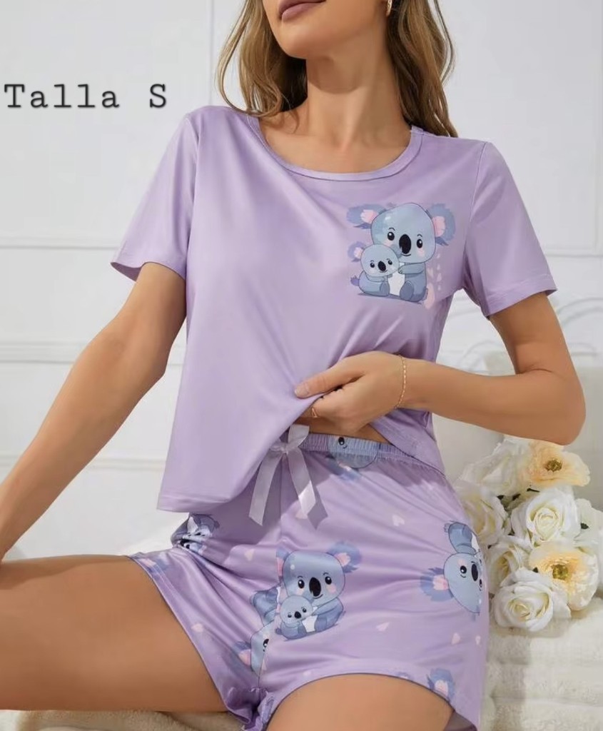 Pijama color morado Talla S