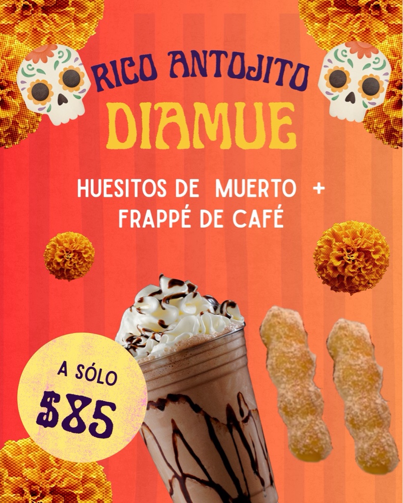 frappe sabor café + huesitos muerto