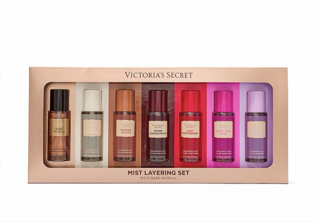 Set de regalo de 7 brumas perfumadas para combinar con Bare Vanilla