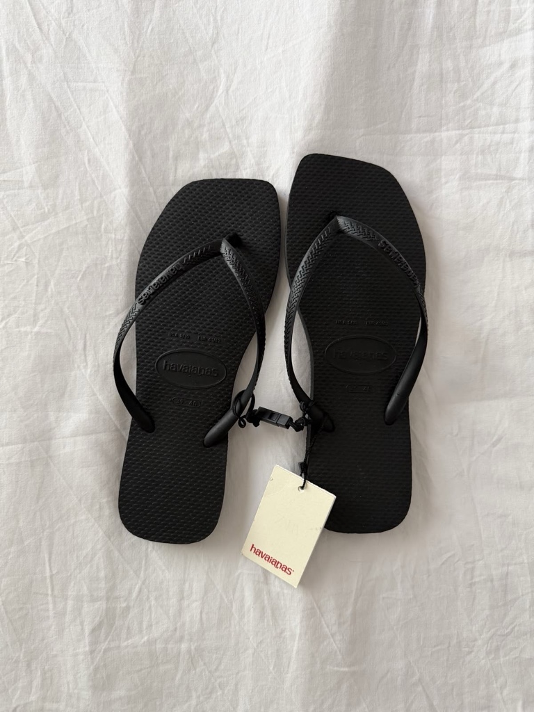 SANDALIA HAVAIANA SLIM SQUARE FC PRETO