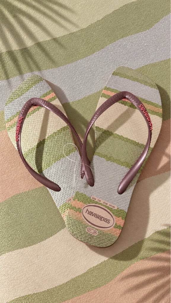 SANDALIA HAVAIANA SLIM SQR PLT G FC ROSA BALLET