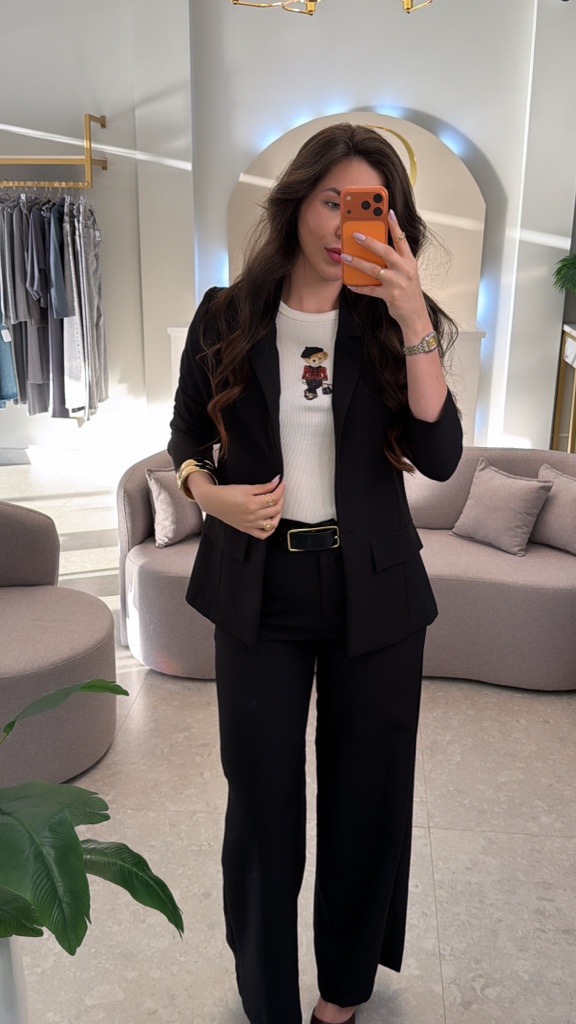 Conjunto(P) Blazer + Pantalona,Negro