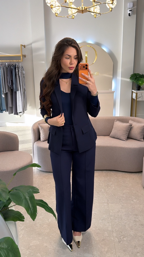 Conjunto(M) Blazer + Pantalona,Azul marino