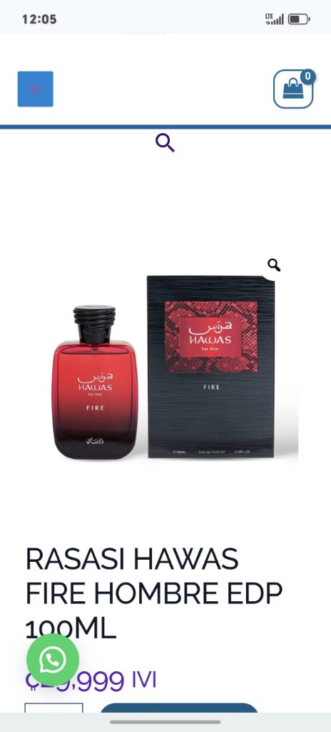 HAWAS FIRE Hombre EDP 100ml