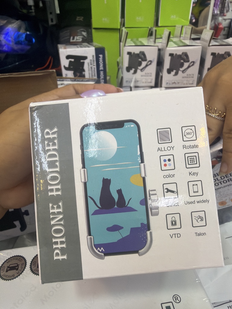 Porta celular metálico cacho