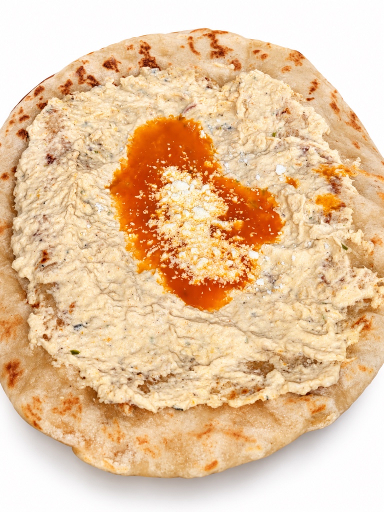Tortilla de harina con pasta de pollo