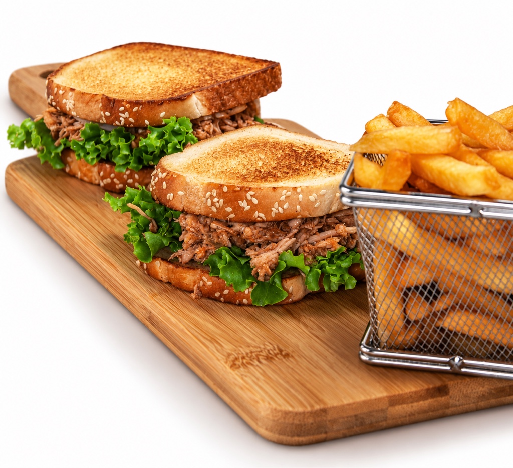 Sandwich de Carne con papas