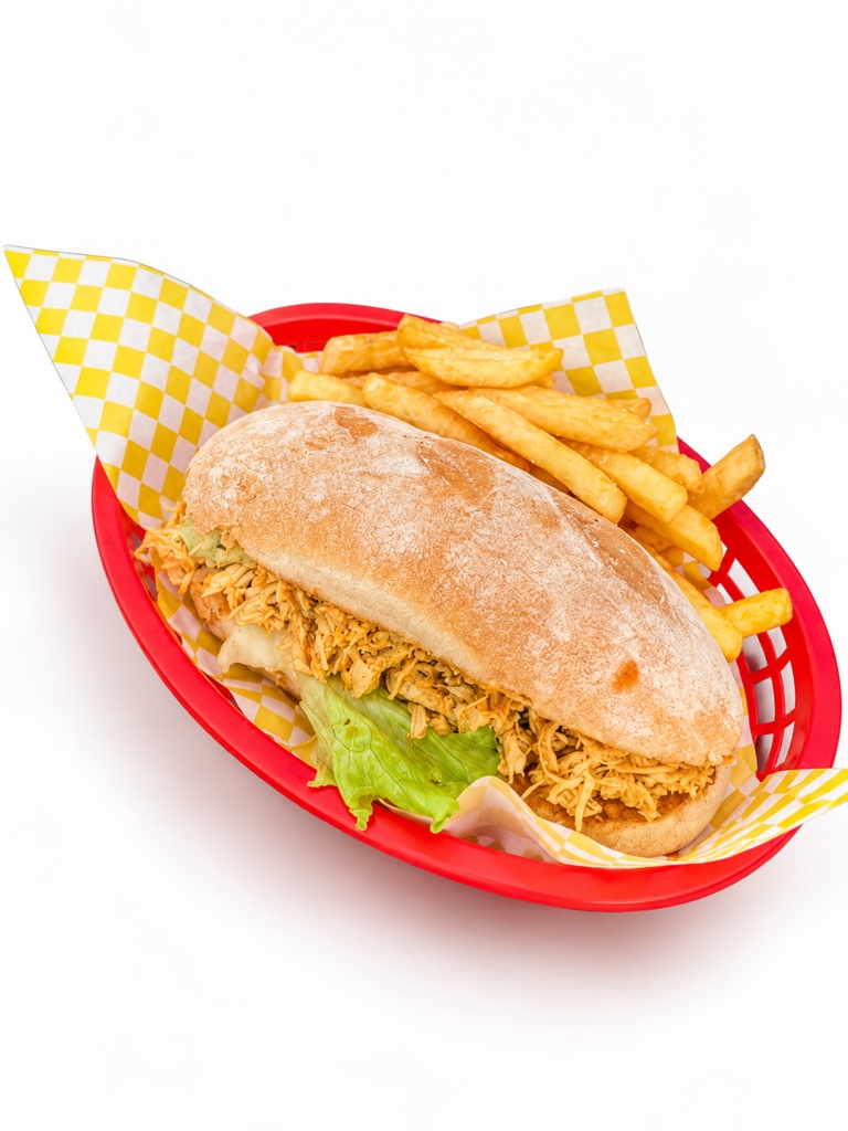 Panini de Pollo con papas