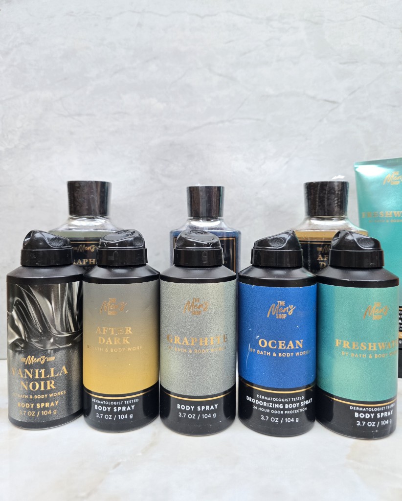 The Men's Shop body spray y body wash
