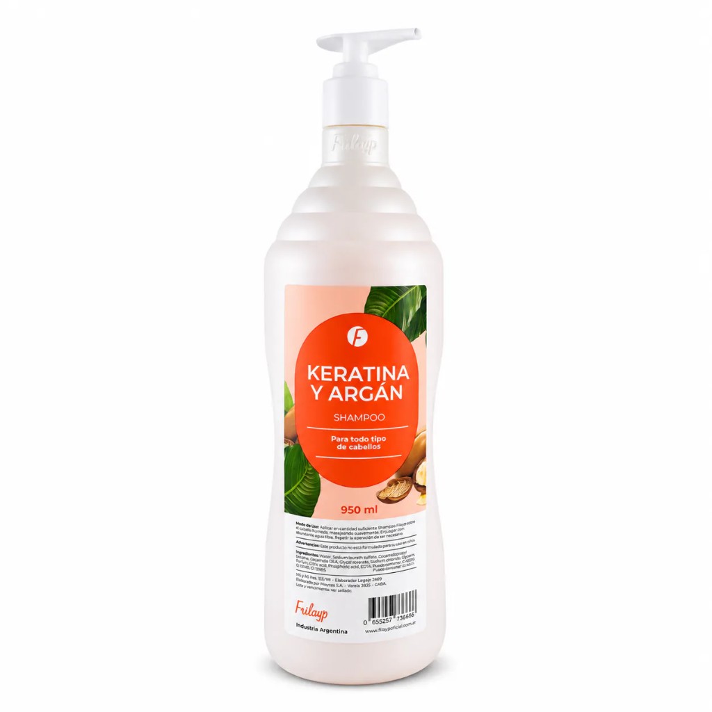 Frilayp Shampoo Keratina y Argán x 950ml