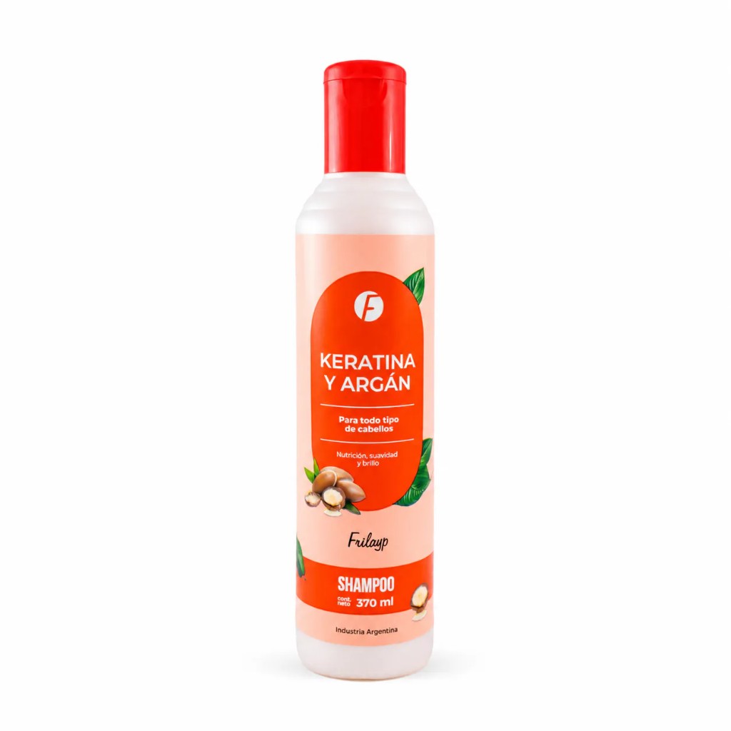 Frilayp Shampoo Keratina y Argán x 370 ml