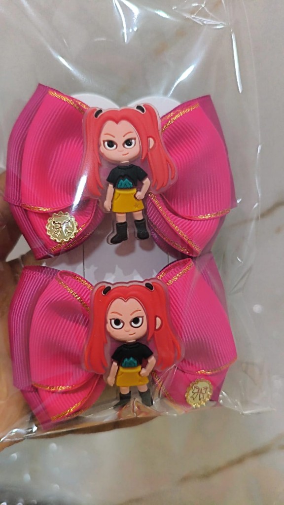 Lacinho rosa guerreira do k-pop (Mira)