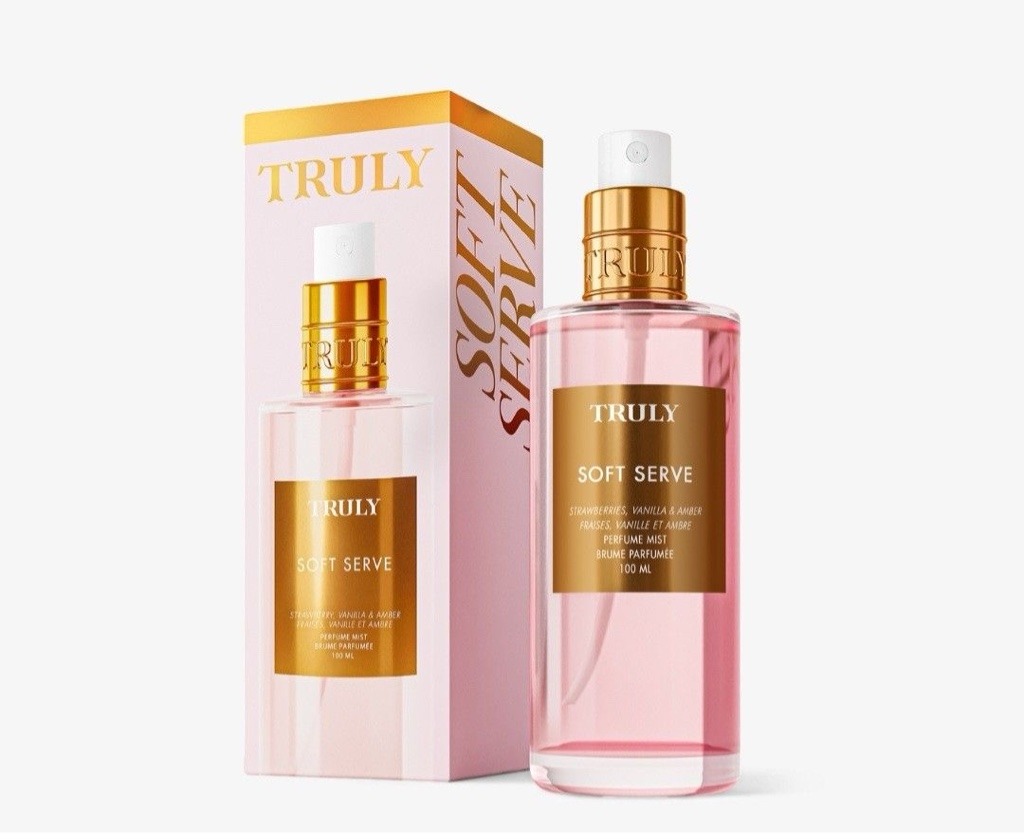 Truly Soft Serve pink body mist