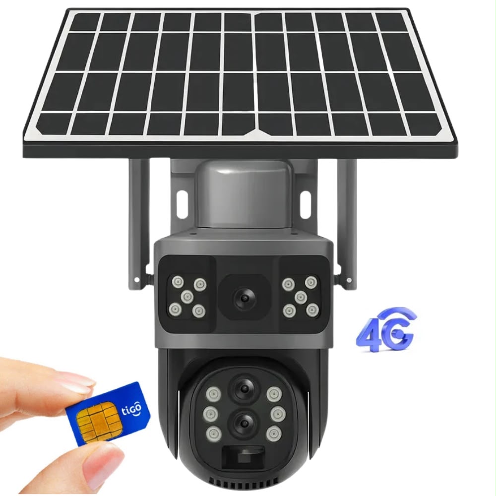 Cámara solar doble lente