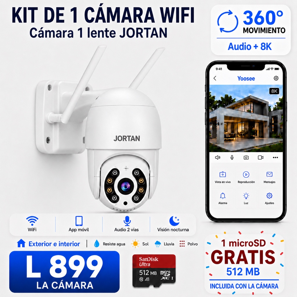 cámara EXTERIOR 1 LENTE  PTZ