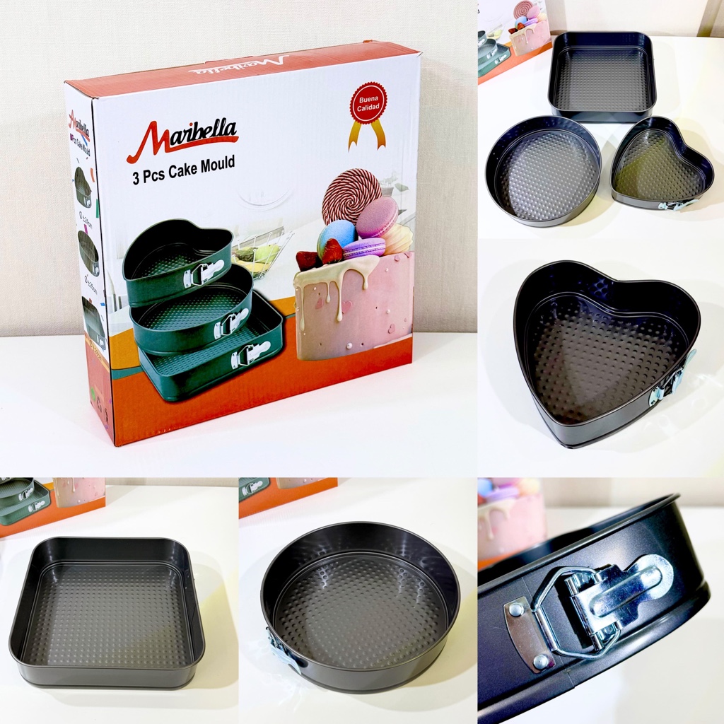 Set de 3 Moldes Desmontables para Tortas