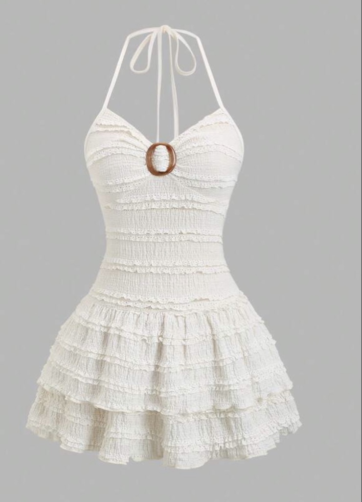 VESTIDO BEIGE VERANO