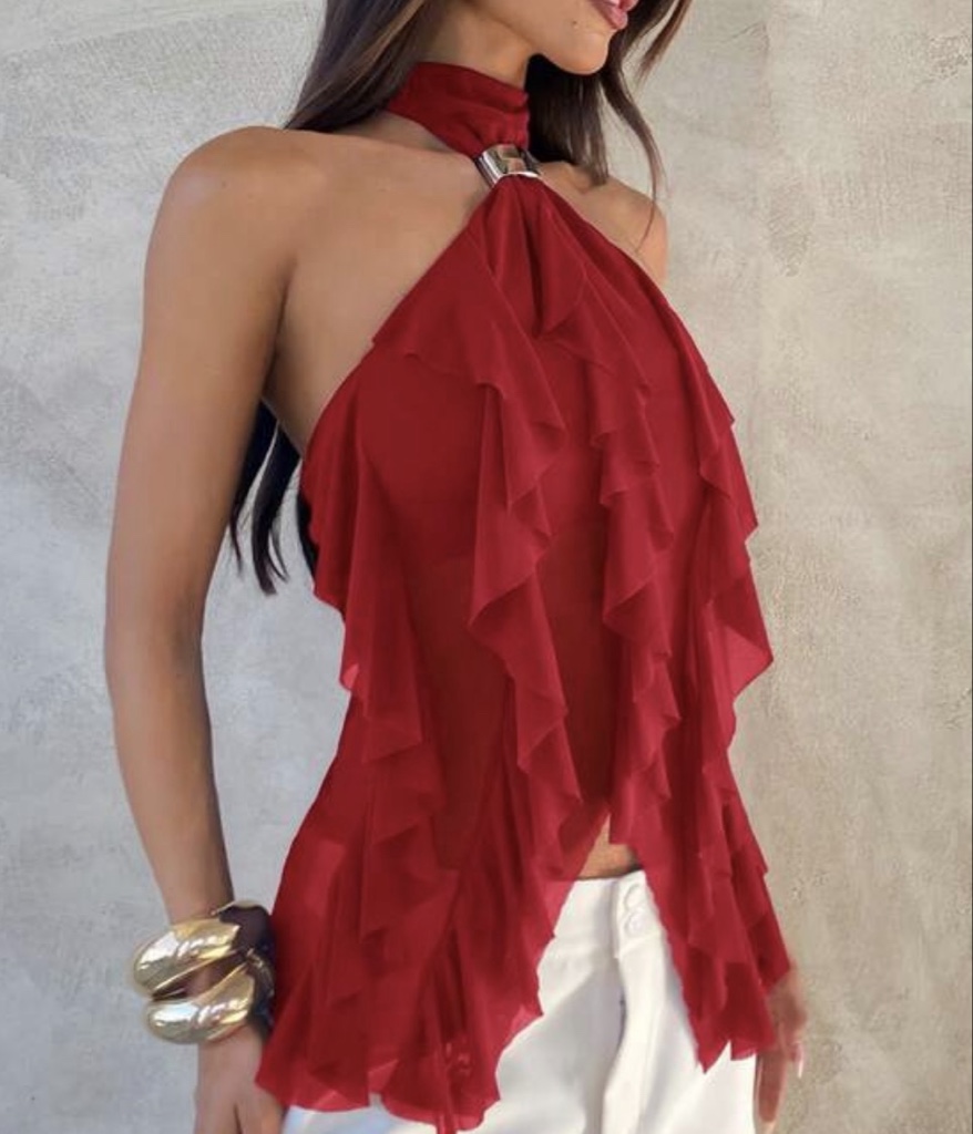 BLUSA OLANES ROJO