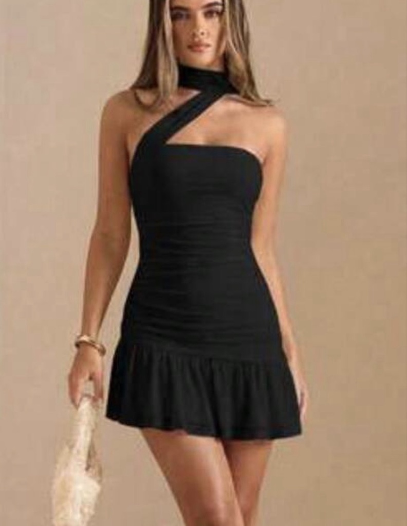 VESTIDO NEGRO LAZO