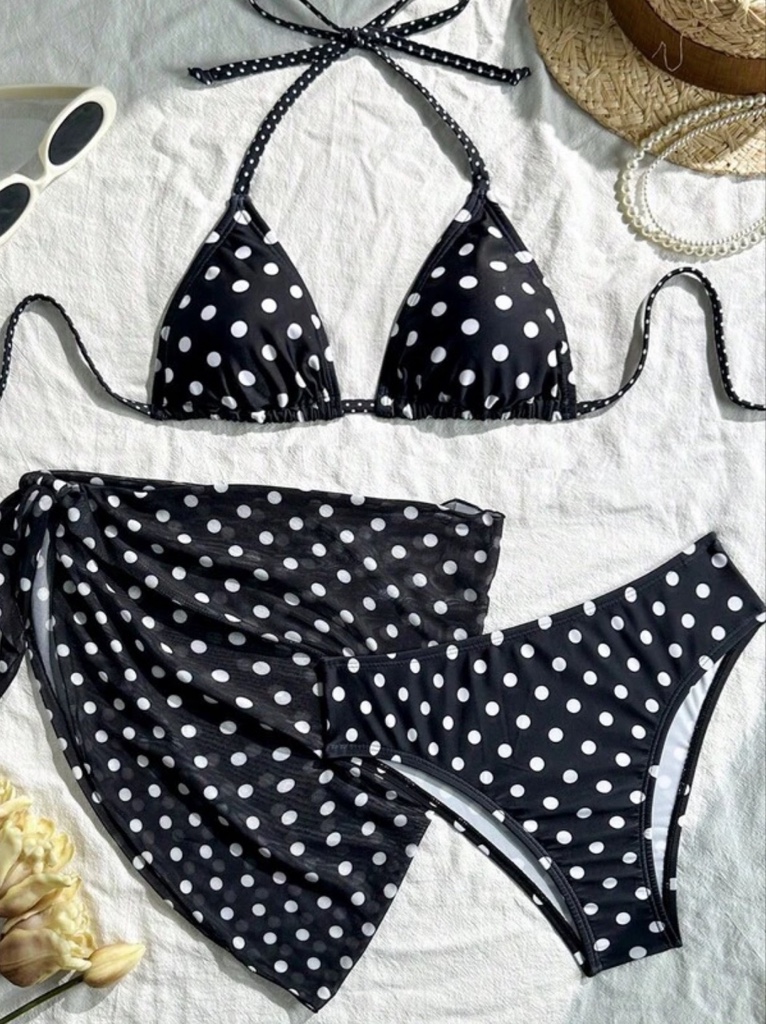 BIKINI POLKA NEGRO