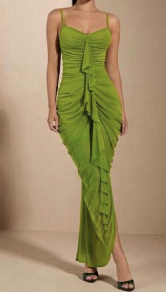 VESTIDO VERDE ELEGANTE